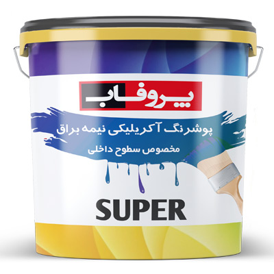 طلاء أكريليك شبه لامع