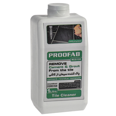 Remove cement & grout from tile