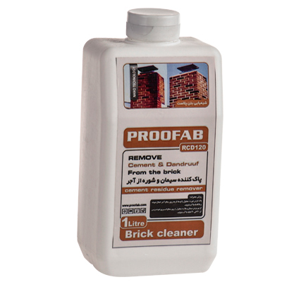 Remove cement & dandruff from brick