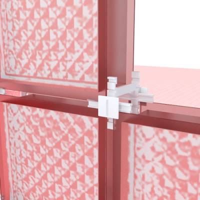 Glass block spacer